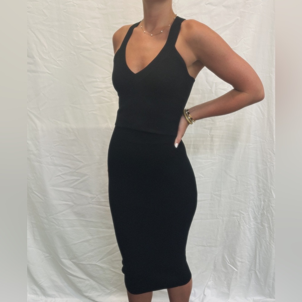 Express Black Knit Set